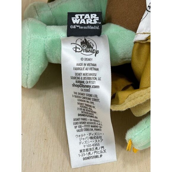 Yoda Star Wars Lucas Film Ltd 7" Mandalorian Baby Yoda Plush Toy Green Brown - Picture 4 of 4